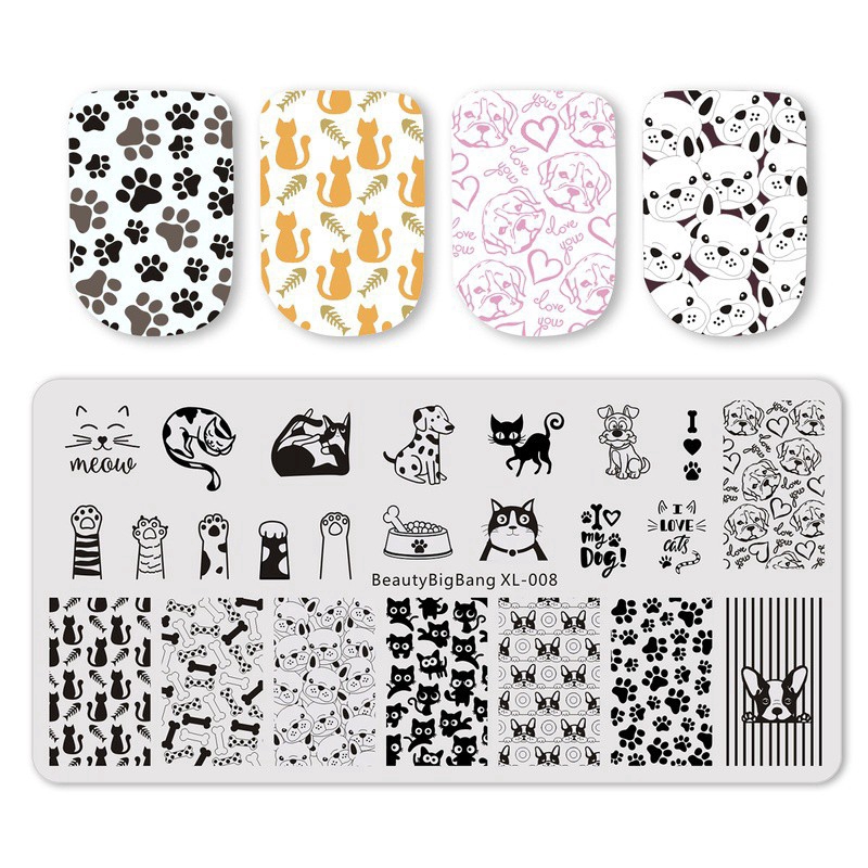 Khuôn Trang Trí Móng Tay BeautyBigBang Kích Thước 6x12cm Tiện Dụng