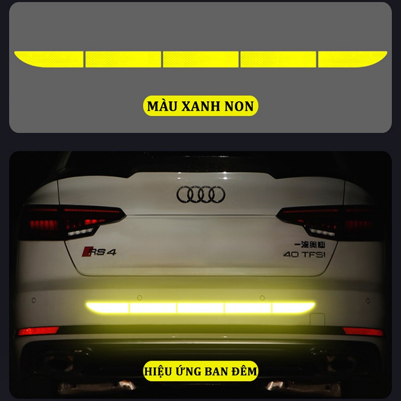 Bộ 5 Miếng Dán Phản Quang Cảnh Báo Dán Đuôi Xe Ô Tô