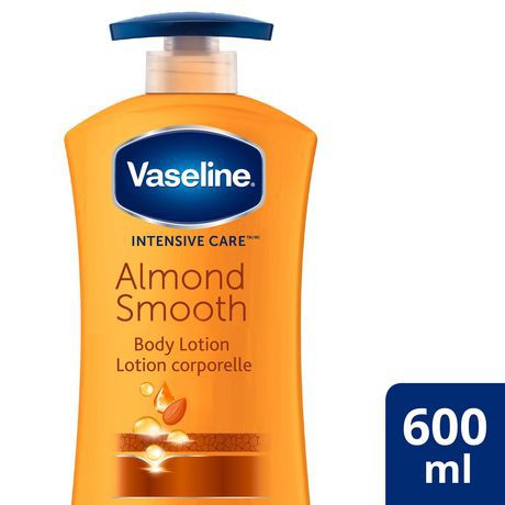 Dưỡng thể tinh dầu hạnh nhân Vaseline Intensive Care Almond Smooth Body Lotion 600ml (Mỹ)