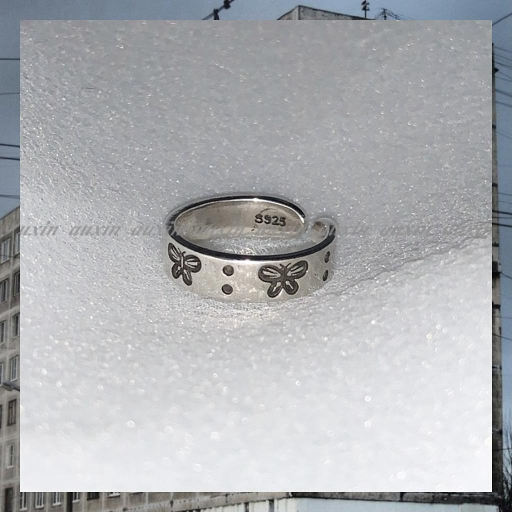 Nhẫn hở có thể điều chỉnh họa tiết bướm cá tính 22482