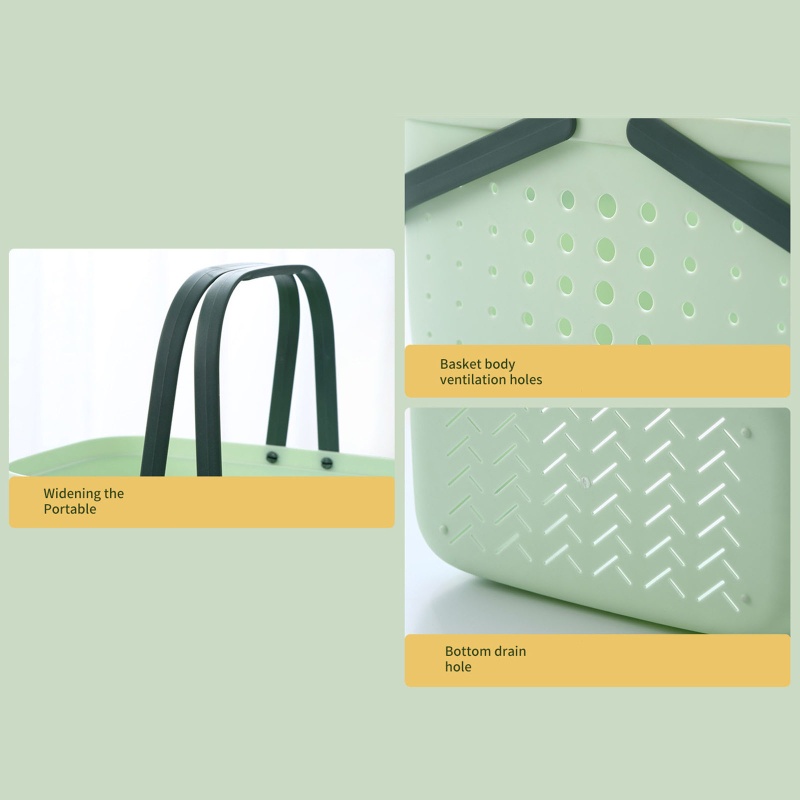 Giỏ Đựng Đồ Dùng Nhà Tắm Thiết Kế Đục Lỗ Có Tay Cầm Tiện Dụng Giá Đ