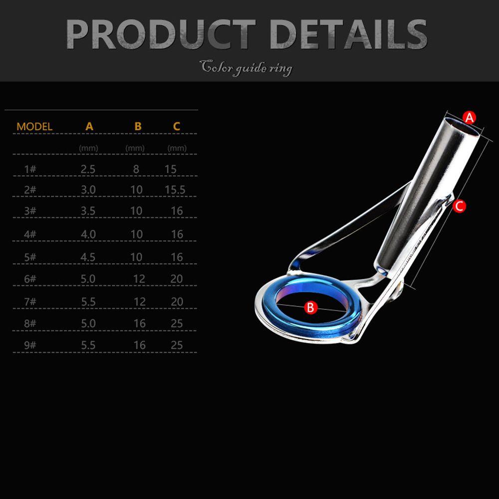 Bộ 5 / 10 Phụ Kiện Dẫn Cần Câu Cá Siêu Bền 1-9# Bộ Dụng Cụ Sửa Chữa Vòng Tròn Chuyên Dụng