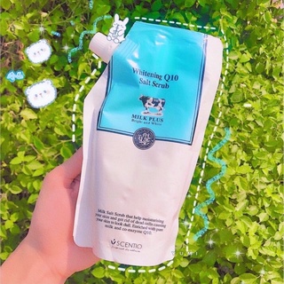 Muối Tắm Trắng Toàn Thân Sữa Bò WHITENING Q10 SALT SCRUB Thái Lan Tẩy Da Chết MILK PLUS Giúp Da Mềm Mại