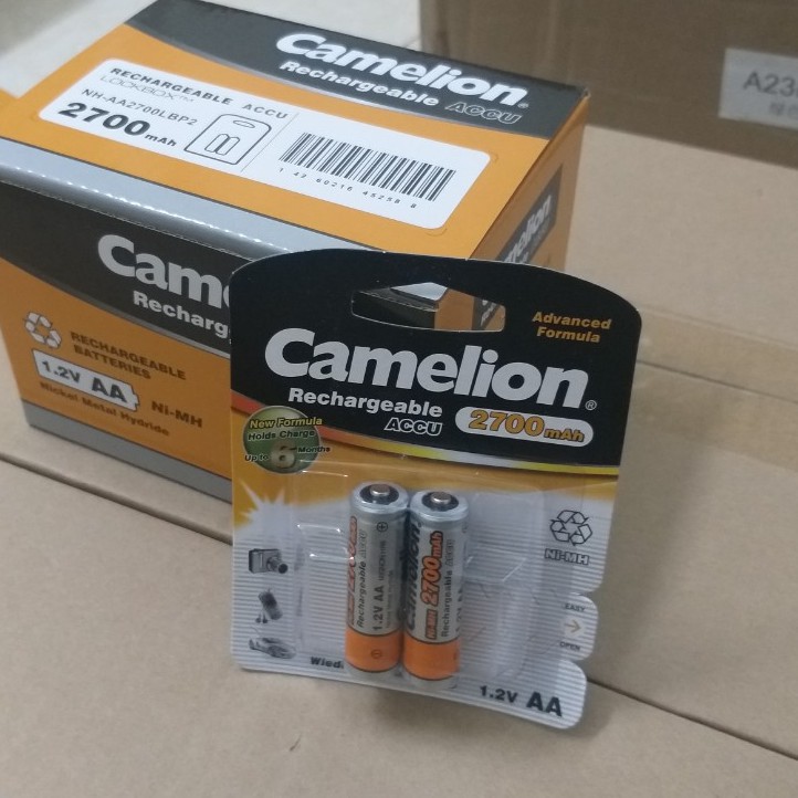 Pin sạc AA AAA Camelion 2700,2500, 2300, 1100, D900 mAh 1.2V (1 vỉ 2 viên)