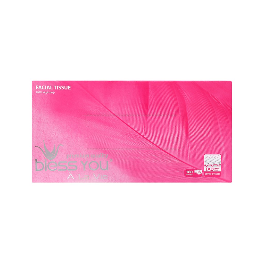Khăn Giấy Lụa Hộp Bless You 2 Lớp Cao Cấp 180 Tờ