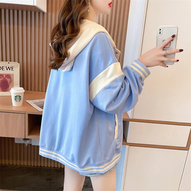 Áo Khoác cardigan Có Mũ Trùm Đầu Phong Cách retro Mỹ Hợp Thời Trang Mùa Thu Cho Nữ