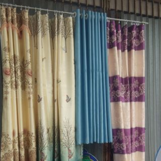Combo 1 sản phẩm rèm móc treo rộng 1m 8 cao 1.6 m