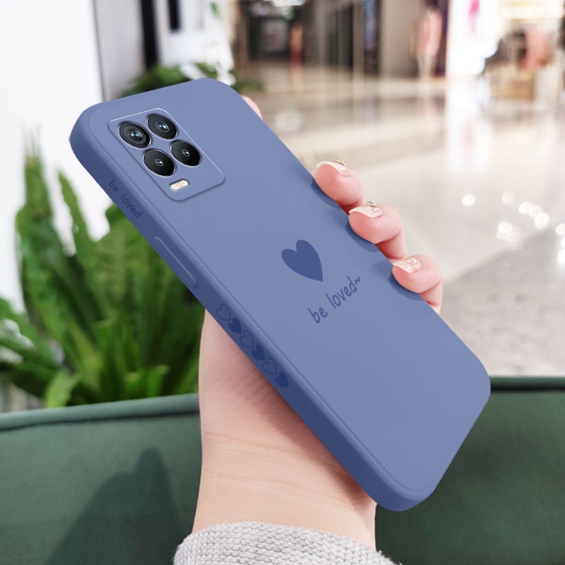 Ốp Điện Thoại Silicone Dẻo In Họa Tiết Trái Tim Đơn Giản Cho Realme 8 8i Pro 4G 5G