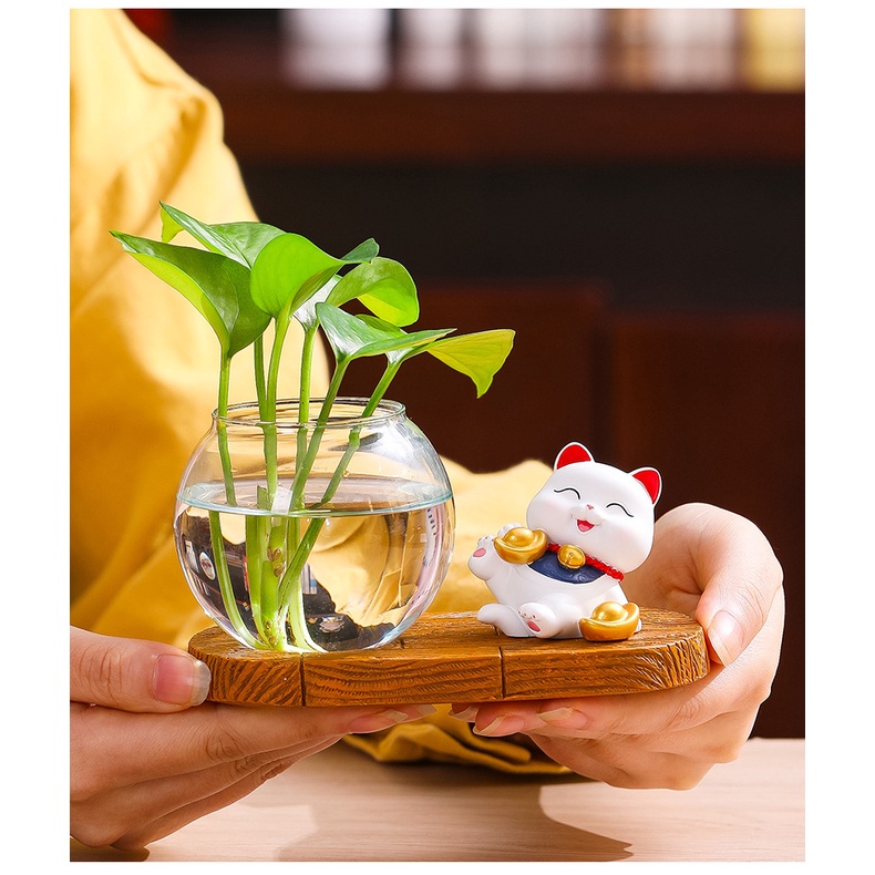 Mèo May Mắn Nhỏ Xinh Để Bàn Trang Trí Nội Thất