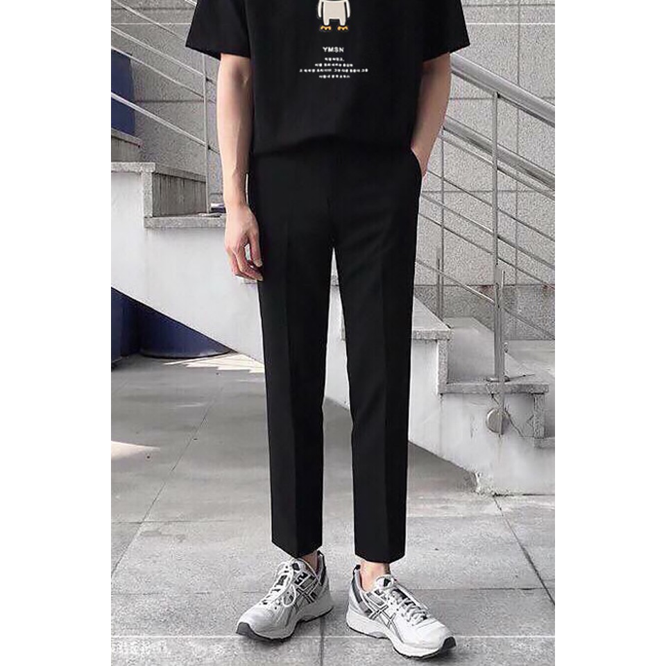 QUẦN BAGGY ÂU UNISEX NOCTURNAL Nam Nữ Cặp Đôi Unisex Phong Cách Dạo Phố Sài Gòn Ulzzang 2021 (3 màu: Đen, Kem, Xám)