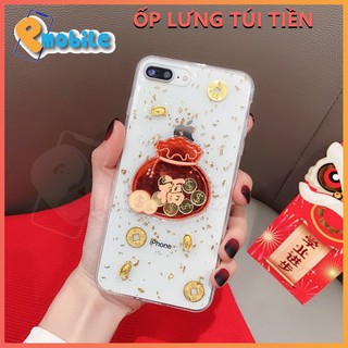 Ốp lưng điện thoại Iphone hình túi tiền lắc xu thú vị