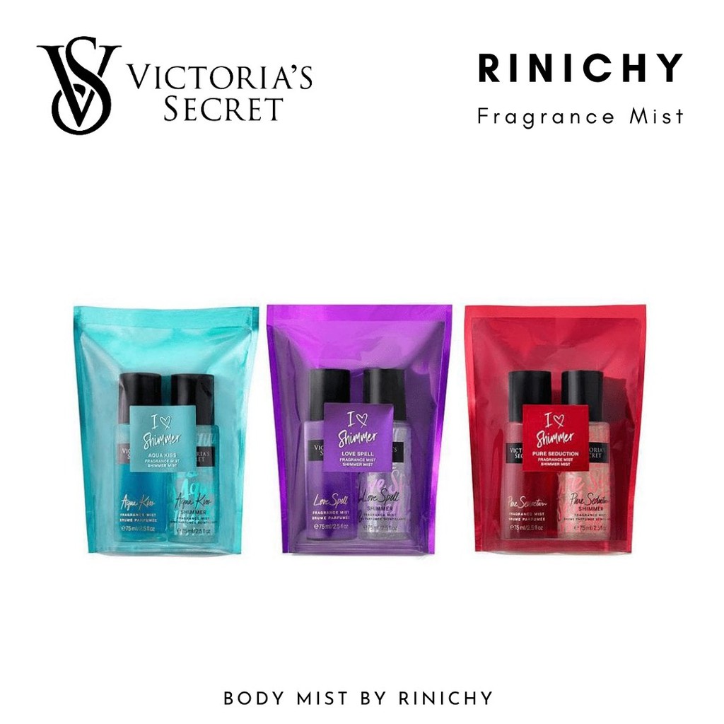 [New] Set Mini 2 Body Mist Victoria's Secret