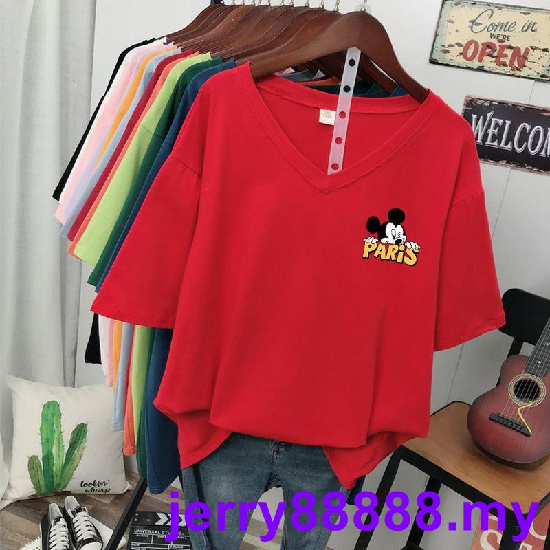 Plus Áo Thun Cotton Dáng Rộng Ngắn Tay Thời Trang Nữ 200kg -0316 | BigBuy360 - bigbuy360.vn