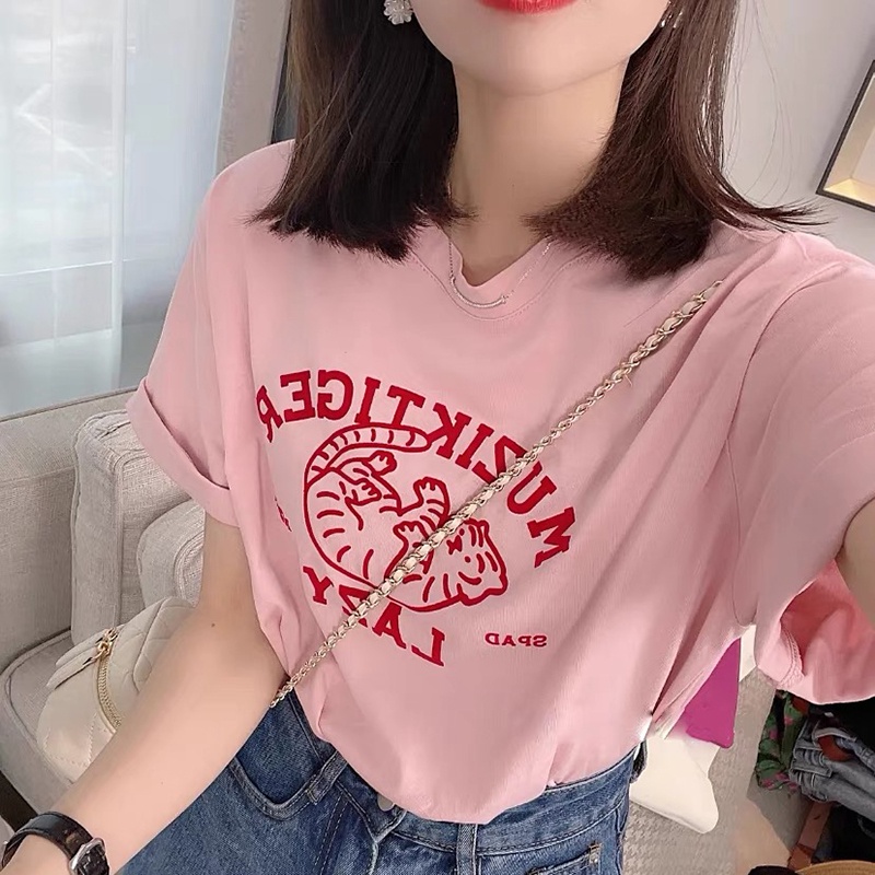 NRVP Áo Thun Tay Ngắn Cổ Tròn Thời Trang Mùa Hè Phong Cách Hàn Quốc 2022 Cho Nam Và Nữ