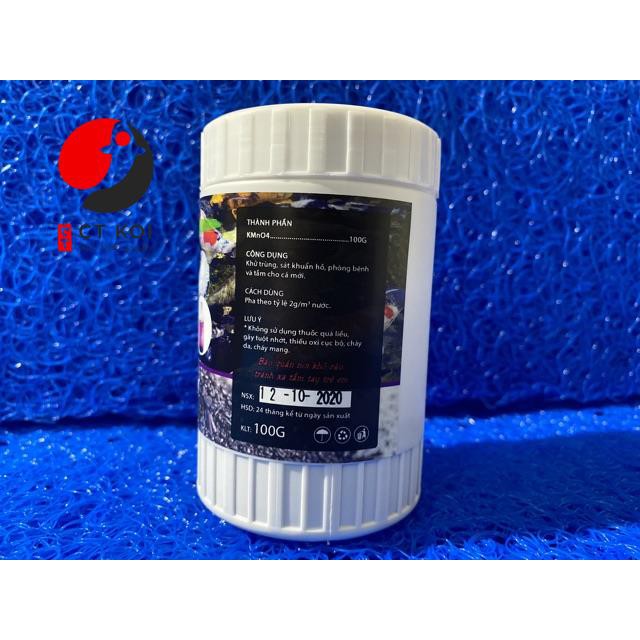 Thuốc tím - KmnO4 100g - Sát Khuẩn - Phòng Nấm Hiệu Quả Cho Cá Koi