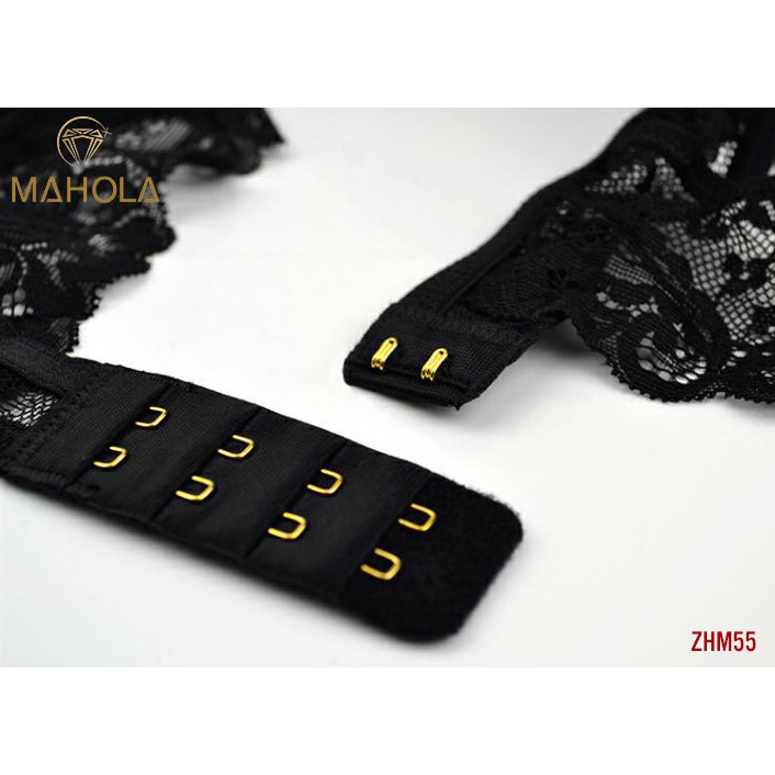 Áo lót ren có mút đệm ngực màu trơn dành cho nữ_Mahola_ZHM55