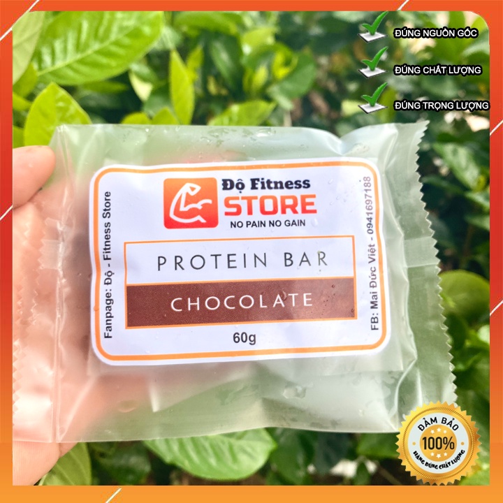 Bánh PROTEIN BAR - Giảm Cân, Tăng Cơ, Bữa Phụ Trước Tập, Ăn Vặt Ít Béo, Hạn Chế Calo, Nhiều Protein, Đồ Ăn Healthy, Tiện