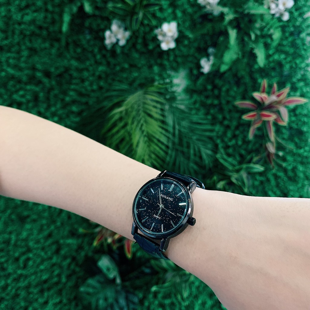 Đồng Hồ Nữ SAILANG 0014  ⚡ [Mẫu Siêu Đẹp] ⚡ Với Mặt Dây DA Chất Lượng, Thời Thượng