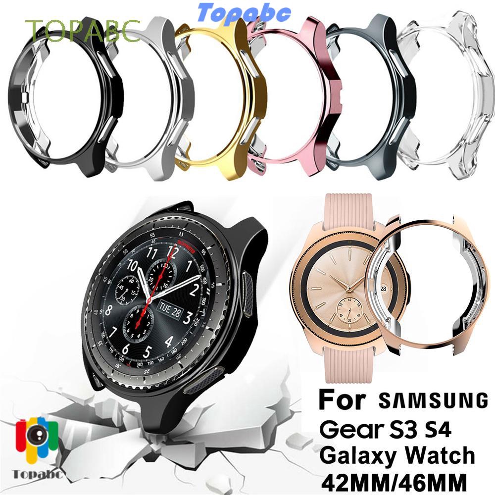 Ốp mạ điện chống sốc cho đồng hồ Samsung Gear S3 S4 Galaxy Watch 46mm 42mm