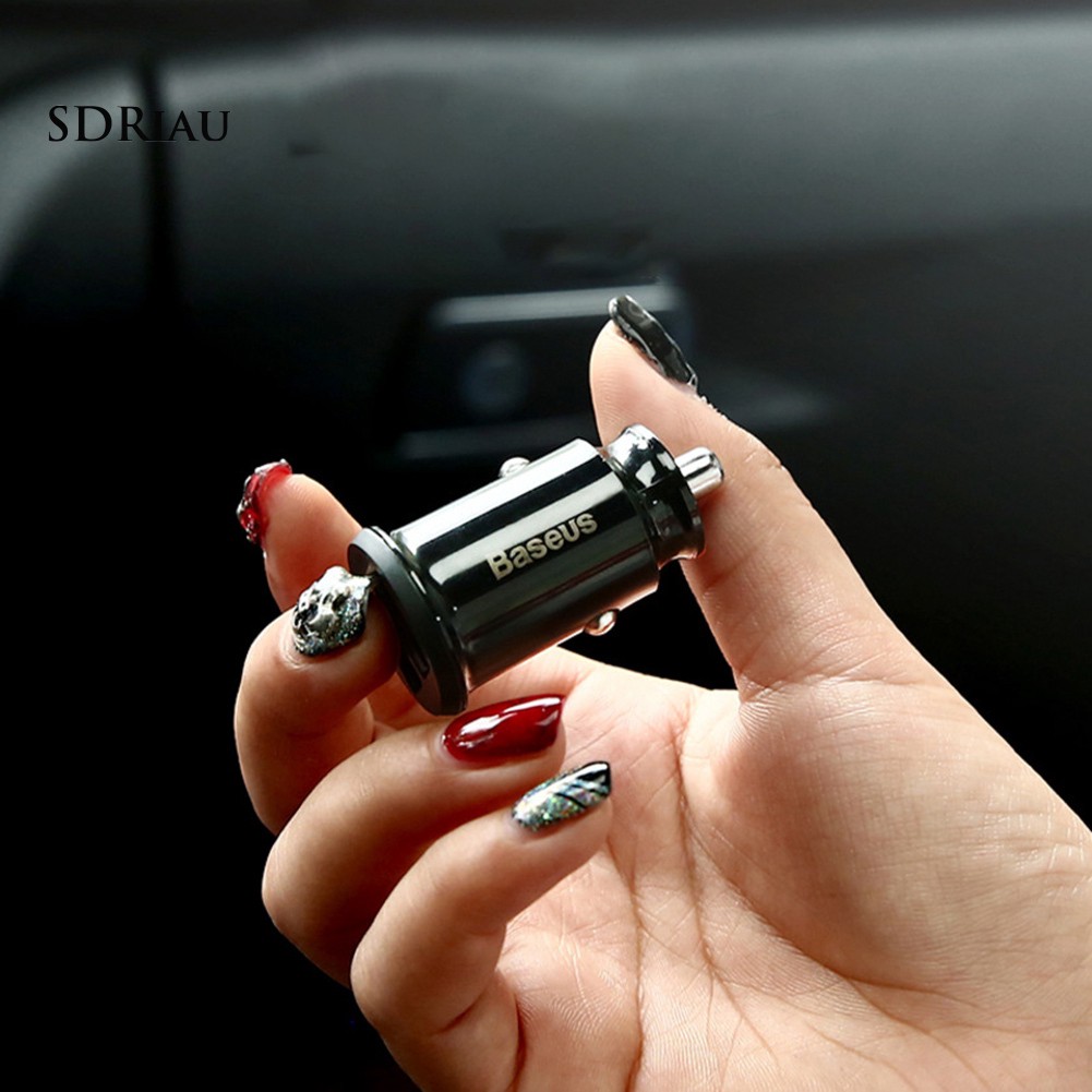 Đủ hàng_Tẩu sạc nhanh Mini USB 3.1A kép chất lượng cao cho xe ô tô