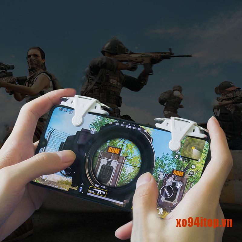 XOTOP 2PCs Mobile Game Controller Gamepad Trigger Aim Button Joystick For Pubg