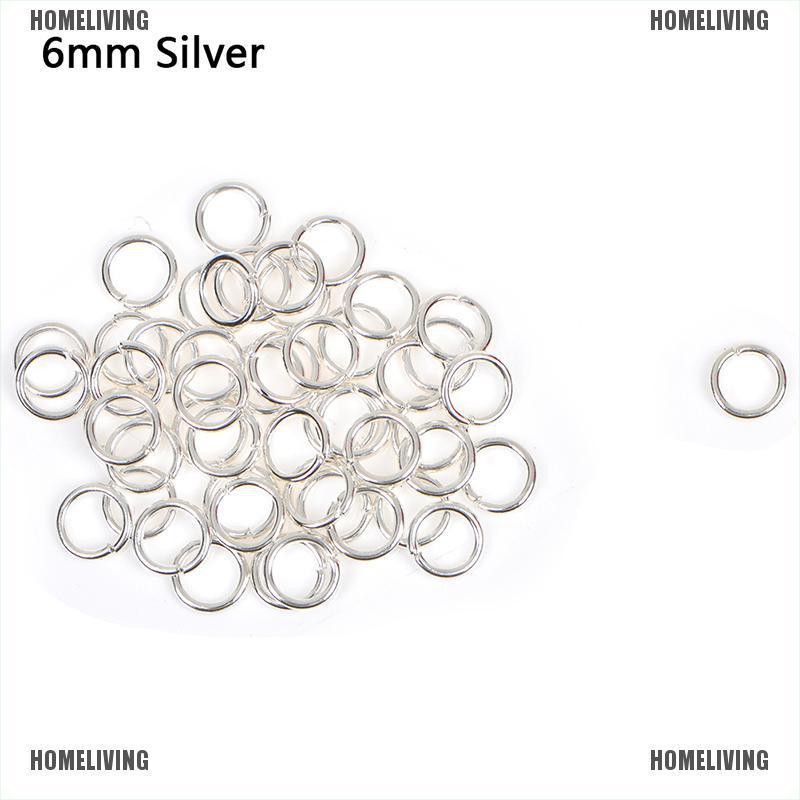 Set Khuyên Xỏ Lỗ 3 / 4 / 6mm Màu Vàng / Bạc Dùng Làm Trang Sức DIY