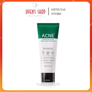 Sữa rửa mặt Some By Mi AHA BHA PHA 30 Days Miracle Acne Clear Foam 100ml