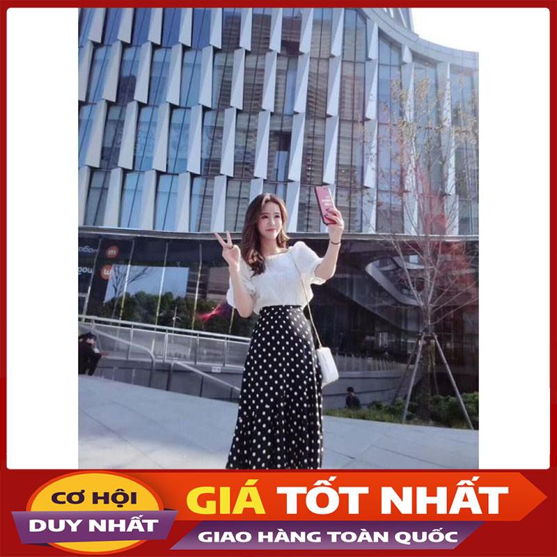 Chân Váy Đuôi Cá Công Sở Chấm Bi Cao Cấp Hàn Quốc CV01 -Violet_Store