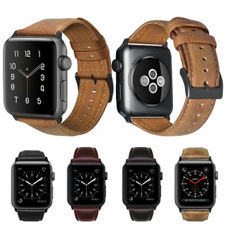 Dây da thay thế kèm khóa kim loại cho đồng hồ Apple 42mm/38mm 3 2 1