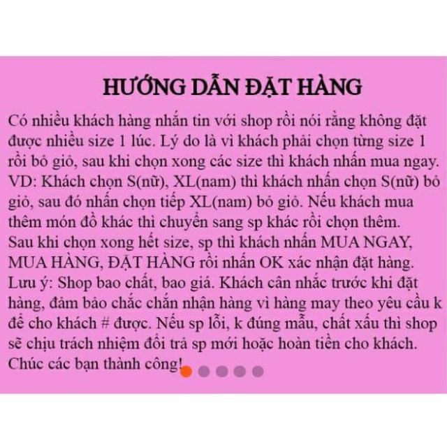 Áo gia đình dễ thương chất đẹp giá rẻ