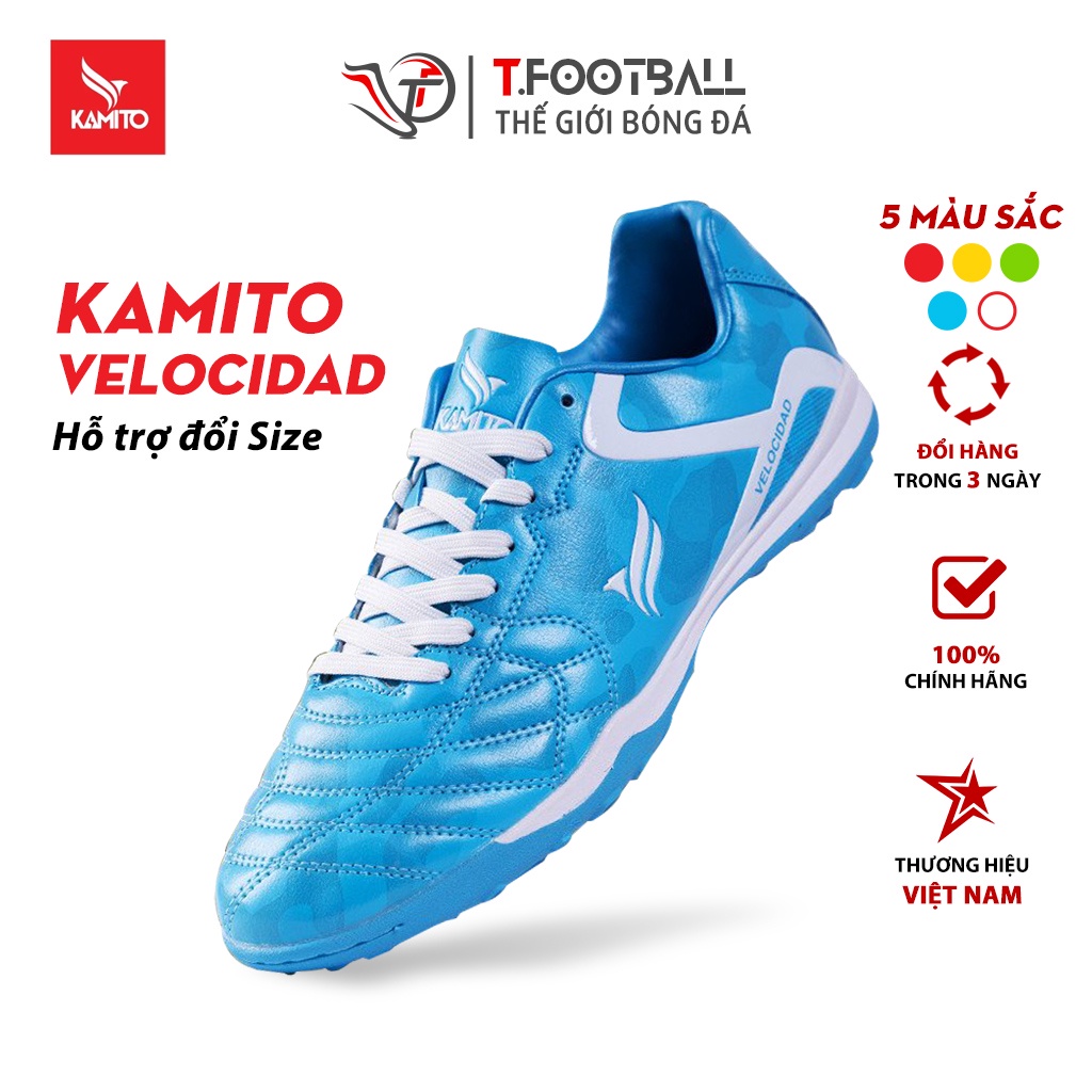 Giày Đá Bóng KAMITO Velocidad Legend Sân Cỏ Nhân Tạo Form Chân Người Việt