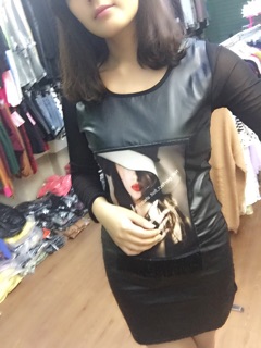 Sale off Váy da phối ren