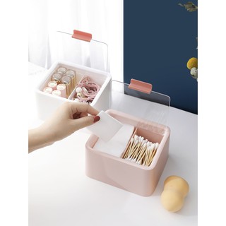 Hộp đựng bông tẩy trang, đựng bông tăm chống nước