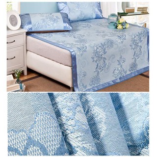 Chiếu lụa điều hòa 1m2 x 1m9 (kèm 1 vỏ gối) -