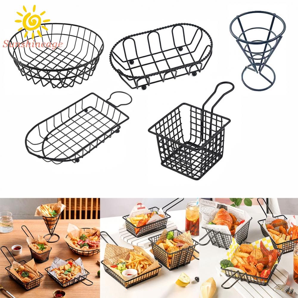 SUNAGE- ~Stainless Steel Frying Net Round Basket Strainer French Fries Fried Food【SUNAGE-HOT Fashion】