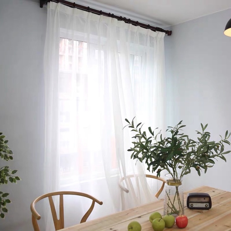 Rèm voan 💥 HÀNG LOẠI 1 💥 Rèm may sẵn, rèm voan trắng trơn sang trọng