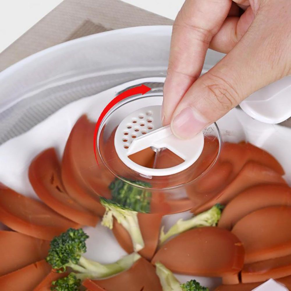 Nắp đậy đĩa PP BPA trong suốt 10 inch chống vỡ dùng được cho lò vi sóng