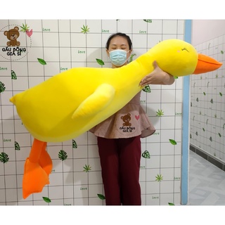 Gối ôm vịt nằm dài size lớn vải miniso cao cấp hàn quốc lông mịn