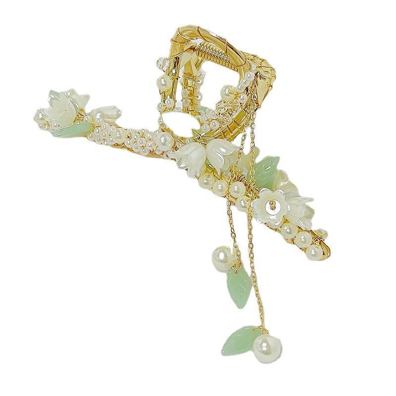 Kẹp Tóc Đính Ngọc Trai Xinh Xắn Chất Lượng Cao Cho Nữ