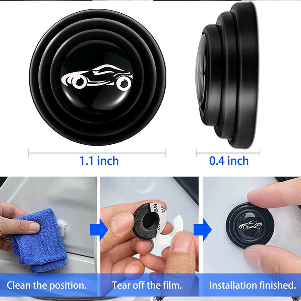 10 cái Đệm hấp thụ sốc cửa ô tô Đệm hấp thụ sốc Đệm cửa Tiếng ồn bất thường Gioăng cao su cách âm hấp thụ sốc cho Honda