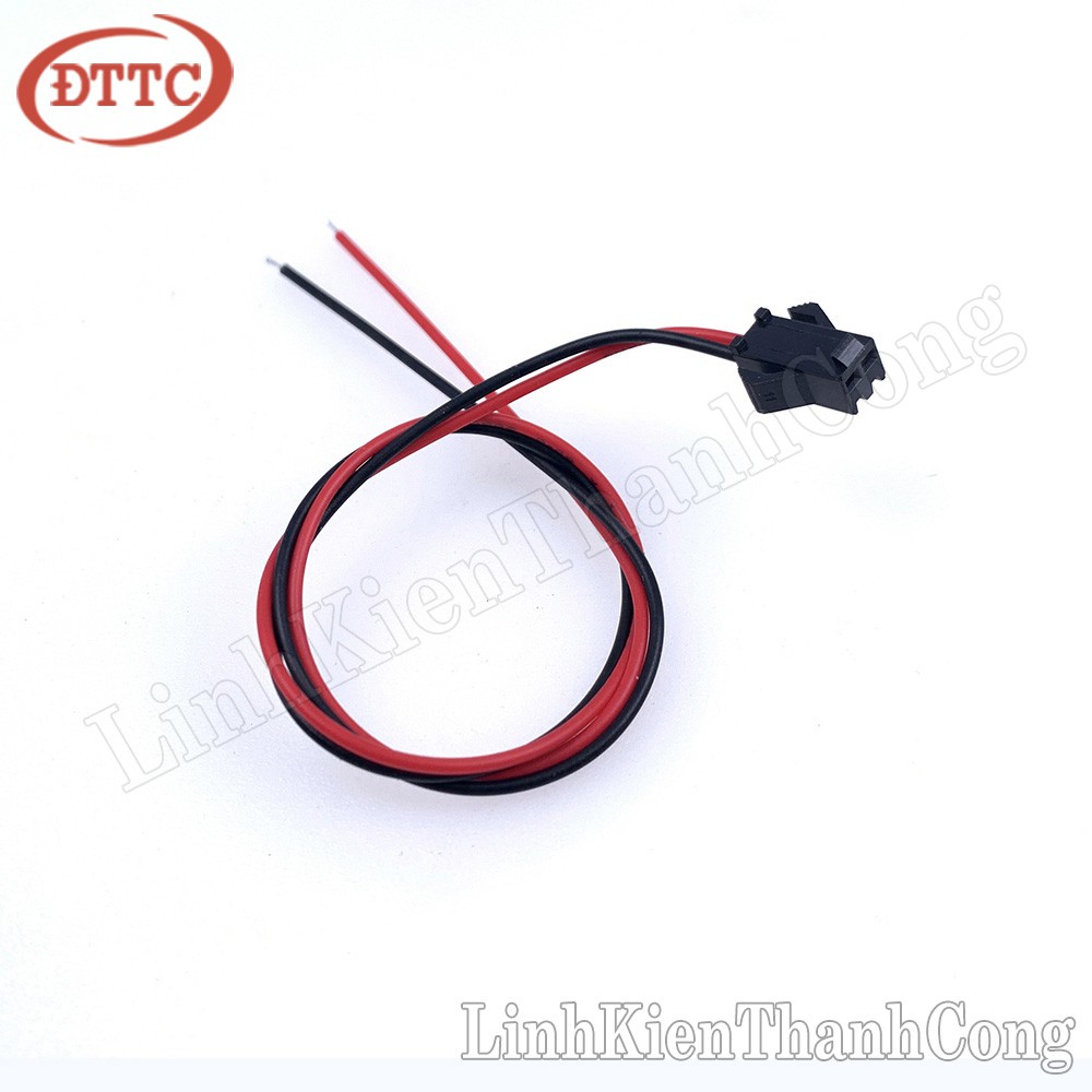 Cáp 2 Sợi 1 Đầu Cái SM2.54-2P 22AWG Dài 30cm