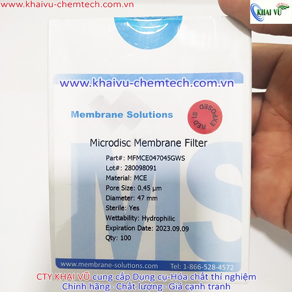 [Membrane Solution-Mỹ] Màng lọc vi sinh MCE 0.45um, phi 47mm (Hộp 100 cái)