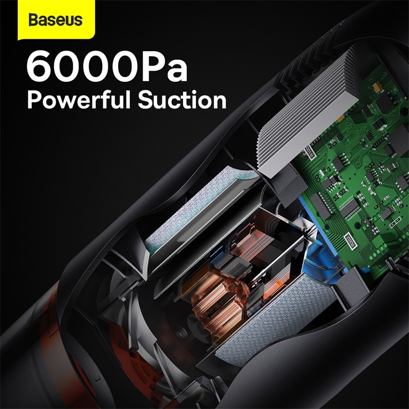 Máy Hút Bụi Cầm Tay Không Dây Baseus A7 Cordless Car Vacuum Cleaner 6000Pa (78W - 2000 mAh)
