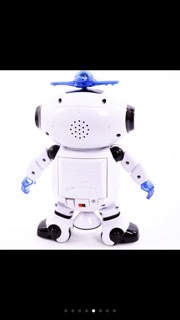RoBot Xoay Có Đèn Phát Sáng 360 Độ