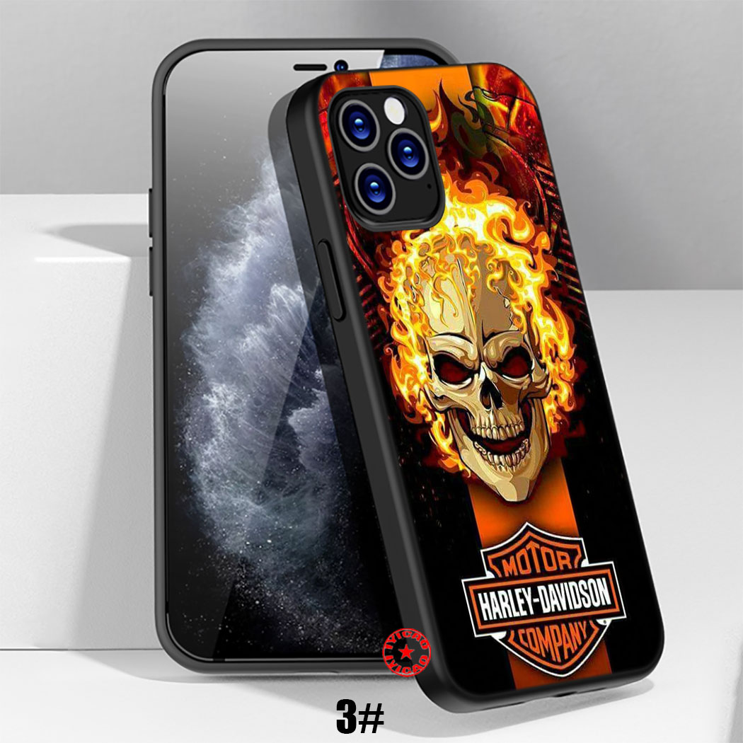 Ốp Điện Thoại Hình Harley Davidson Cho Iphone 11 12 Pro Max SE 76QK