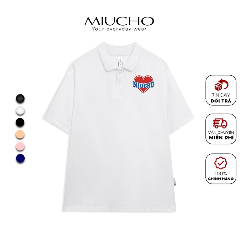 Áo thun polo cotton nữ unisex basic MP005 Miucho