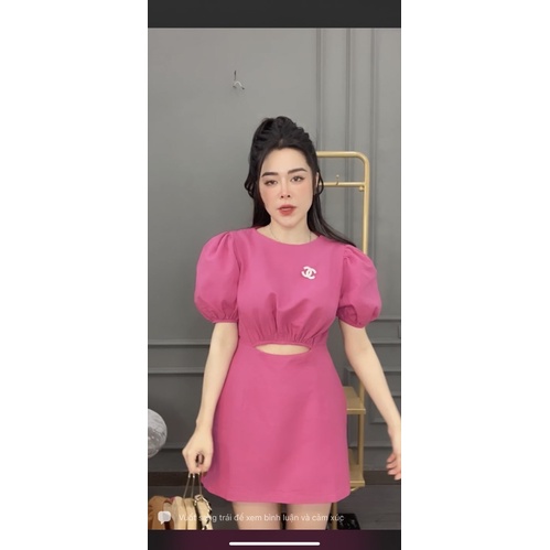 Jum giả váy khoét eo kèm tag QP