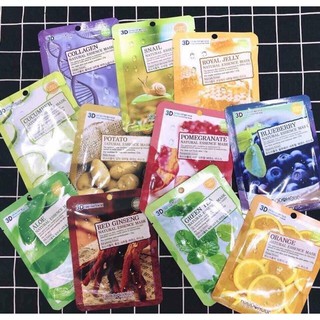 Mặt Nạ 3D Foodaholic đủ vị - Mặt Nạ Dưỡng Da Hàn Quốc