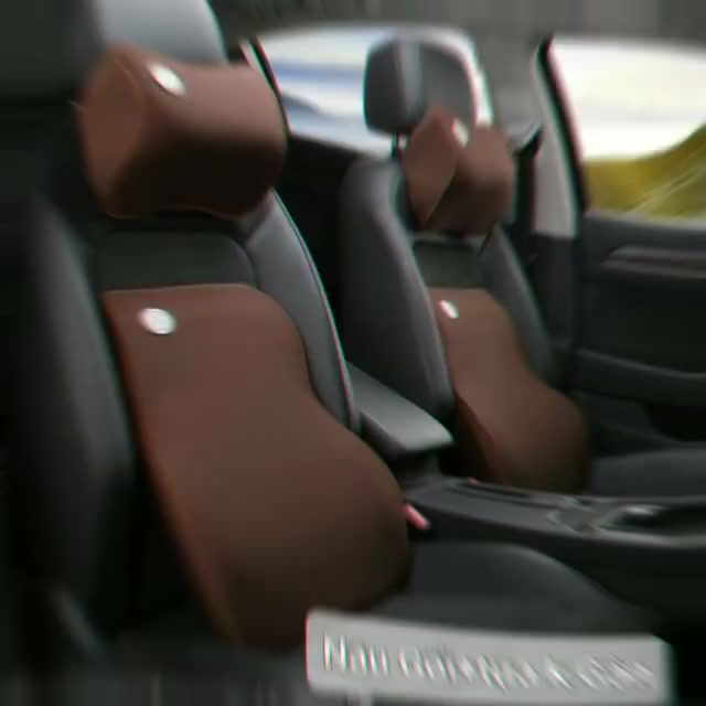 Gối tựa đầu và lưng cao su non ô tô