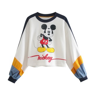 Áo dài tay nữ chuột Mickey